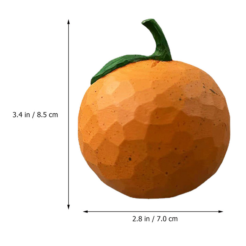 Puuviljad Kunstlikud apelsinid Apelsin võltskaunistused Rekvisiidid Ornament Mudel Puidust väljapaneku keskosa Elutruu simulatsiooniga lauaplaat