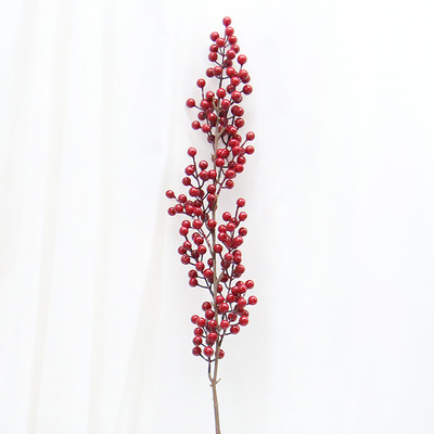 12 Forksi Jõulud Väikesed Punased Marjad Simulatsioon Vahtplastist Holly Red Pidulikud Puuviljad Kodu Jõulud isetegemise dekoratiivsed tarvikud