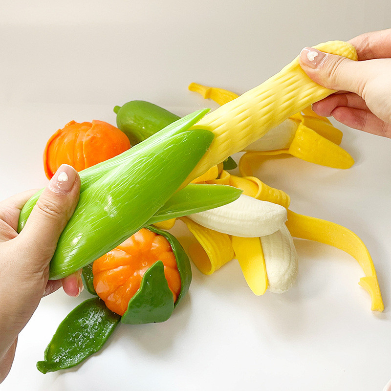 1 ΤΕΜ. Cute Vent Squeeze The Whole Person Tricky Simulation Φρούτα Χριστουγεννιάτικη Διακόσμηση Δημιουργική Αποσυμπίεση Παιχνίδι Fruit Pinch Μουσική