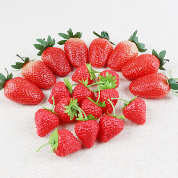 Προσομοίωση Φράουλες Φέτες Πλαστικές Τεχνητές Ψεύτικες Φράουλες Ρεαλιστικά Πλαστικά Φρούτα Αληθινές Φράουλες Διακόσμηση Fake Fr
