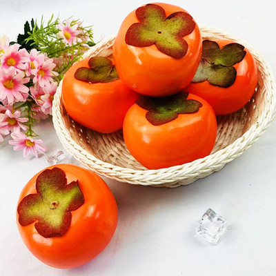 5 tk 8 cm kunstlik hurmaa Jõulud Halloweeni uusaasta festivalipidu Kodu Elutoa sisustus Võltsitud puuviljad fotograafia rekvisiidid