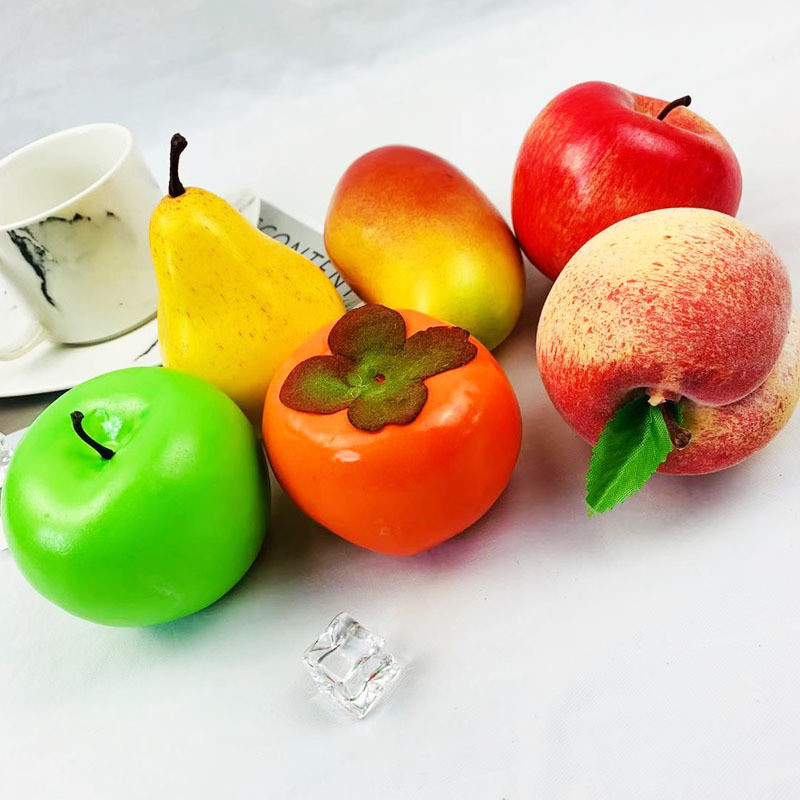 5 tk 8 cm kunstlik hurmaa Jõulud Halloweeni uusaasta festivalipidu Kodu Elutoa sisustus Võltsitud puuviljad fotograafia rekvisiidid