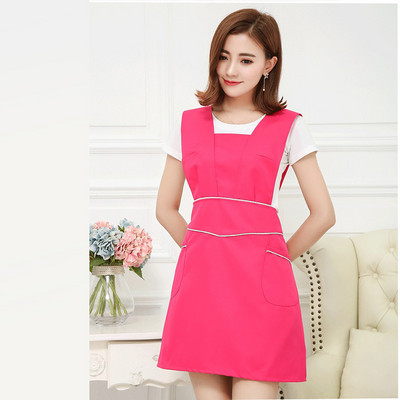Korea mood Naised Tüdrukud Kelner Põll Kleit Restoran Kodukoristustööriist Köök Põlled Teekohvik Lillepoodi Töö Bib