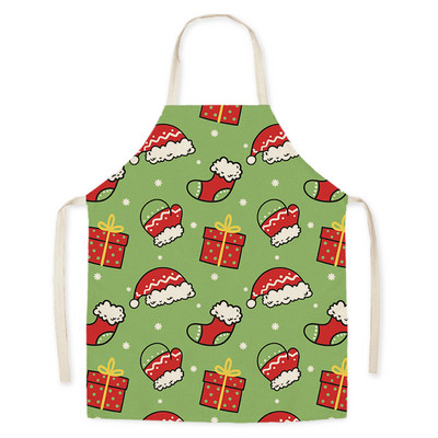 Nou desene animate de Crăciun model creativ fără mâneci ștergerea mâinilor șorț din talie decor acasă bucătărie coacere curățare menage nettoyage
