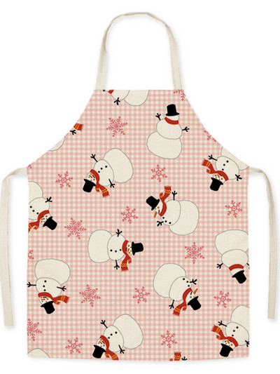 Nou desene animate de Crăciun model creativ fără mâneci ștergerea mâinilor șorț din talie decor acasă bucătărie coacere curățare menage nettoyage