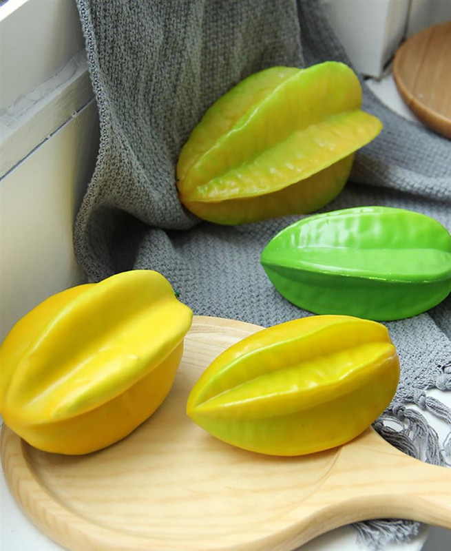 Mākslīgie augļi Dārzeņi Dzīvesveida karambola banāns Simulācija Augļi Viltus augļu fotografēšana Rekvizīti Mājas dekorēšana Virtuves dekors