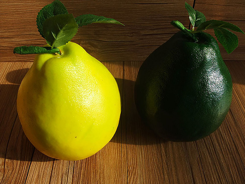 Armsad kunstlikud puuviljad, elutruud pomelo võltsviljavahust puuviljadest õpperekvisiidid lauakaunistused fotograafia rekvisiidid kodukaunistamise tarvikud