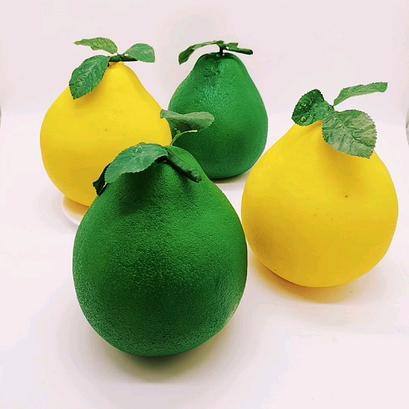 Armsad kunstlikud puuviljad, elutruud pomelo võltsviljavahust puuviljadest õpperekvisiidid lauakaunistused fotograafia rekvisiidid kodukaunistamise tarvikud