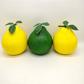 Χαριτωμένο τεχνητό φρούτο ζωντανό Pomelo Fake Fruit Foam Fruit Teaching Prop Διακοσμητικό τραπέζι Φωτογραφικά στηρίγματα Προμήθειες διακόσμησης σπιτιού