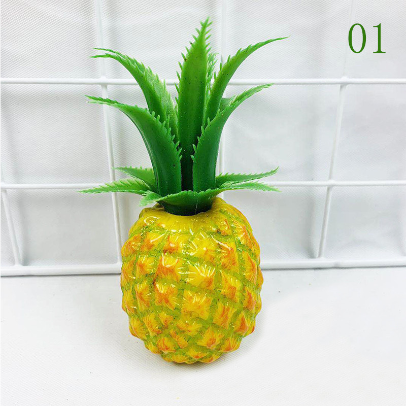 MagiDeal Tropski umjetni ananas Plastični ormarić s voćem Ornament Dekoracija Rekviziti Kuhinjski dom Dekoracija vjenčanja