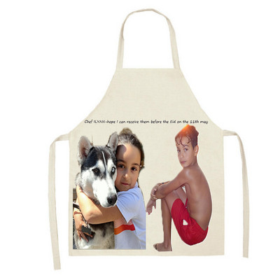 Ilus naiste põll Köökpõll Trükitud varrukateta linased põlled meestele Naistele Kodukoristusvahendid 68*55cm Tablier Cuisine