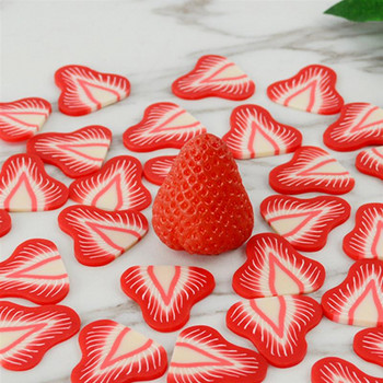 20 τεμ. Τεχνητό φρούτο Ψεύτικο Φράουλα Πλαστική Προσομοίωση Στολίδι Φέτα Φράουλα Craft Photography σκηνικά Διακόσμηση παραθύρου