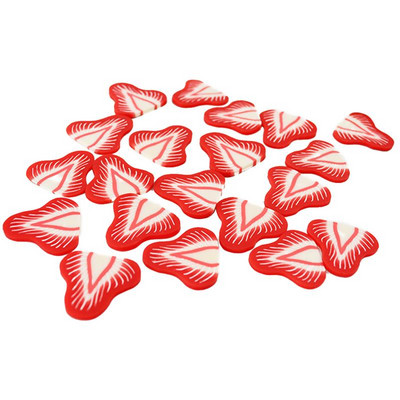 20 τεμ. Τεχνητό φρούτο Ψεύτικο Φράουλα Πλαστική Προσομοίωση Στολίδι Φέτα Φράουλα Craft Photography σκηνικά Διακόσμηση παραθύρου