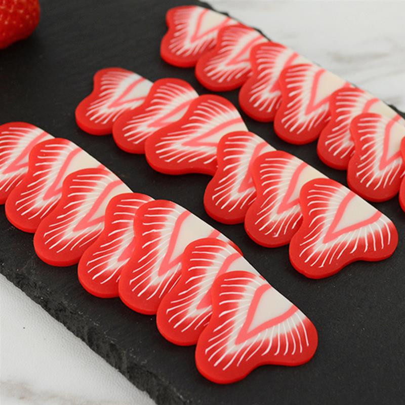 20 τεμ. Τεχνητό φρούτο Ψεύτικο Φράουλα Πλαστική Προσομοίωση Στολίδι Φέτα Φράουλα Craft Photography σκηνικά Διακόσμηση παραθύρου