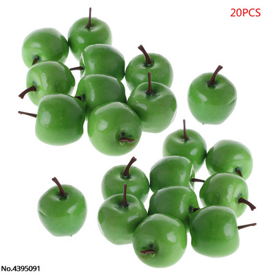 20 τμχ Lifelike Simulation Artificial Apple Fake Fruit Disply Διακοσμητικό πάρτι για το σπίτι