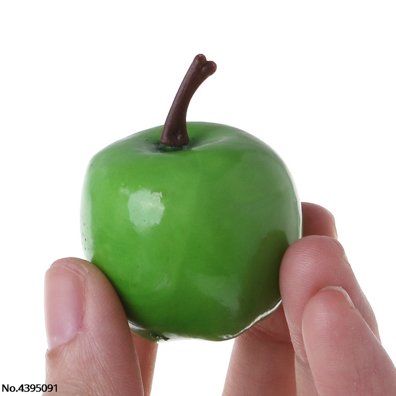 20 tk Elutruu simulatsioon Kunstlik Apple Fake Fruit Disply kodupeokaunistus