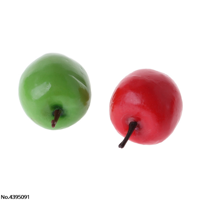 20 tk Elutruu simulatsioon Kunstlik Apple Fake Fruit Disply kodupeokaunistus