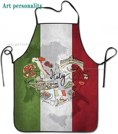 Itaalia lipp Multifilm Peakokk pitsapõlle teema kokandus kokatöö kauplus Naised Mehed Täiskasvanud Tüdrukud Laps Kudujad Küpsetamine BBQ Grillköök