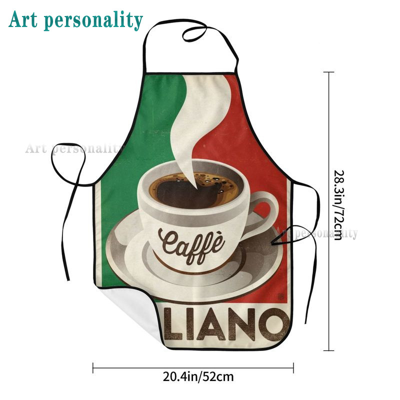 Itaalia lipp Multifilm Peakokk pitsapõlle teema kokandus kokatöö kauplus Naised Mehed Täiskasvanud Tüdrukud Laps Kudujad Küpsetamine BBQ Grillköök