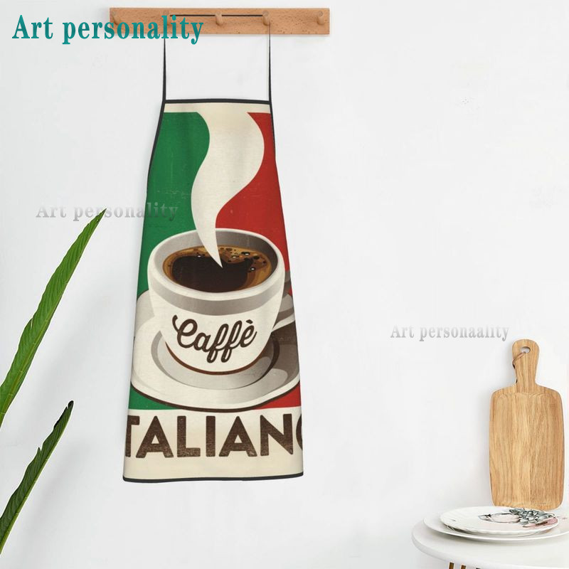 Itaalia lipp Multifilm Peakokk pitsapõlle teema kokandus kokatöö kauplus Naised Mehed Täiskasvanud Tüdrukud Laps Kudujad Küpsetamine BBQ Grillköök