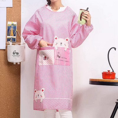 Veekindel köögipõll Kodutööde kombinesoonid pikkade varrukatega põll Naistele Restoran Kokk Toiduvalmistamine Küpsetamine BBQ Pudipõll Põllekaitse