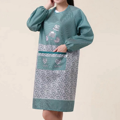 Veekindel köögipõll Kodutööde kombinesoonid pikkade varrukatega põll Naistele Restoran Kokk Toiduvalmistamine Küpsetamine BBQ Pudipõll Põllekaitse