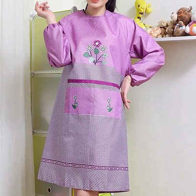 Veekindel köögipõll Kodutööde kombinesoonid pikkade varrukatega põll Naistele Restoran Kokk Toiduvalmistamine Küpsetamine BBQ Pudipõll Põllekaitse