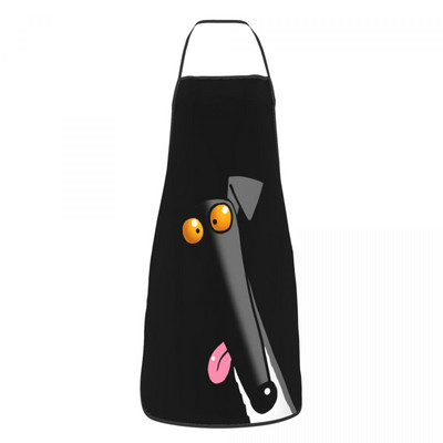 Unisex naljakas multikas hurt Köök Peakokk Söögitegemine Küpsetamine Põll Mehed Naised Whipet vintskoer Koer Tablier köök maalimiseks