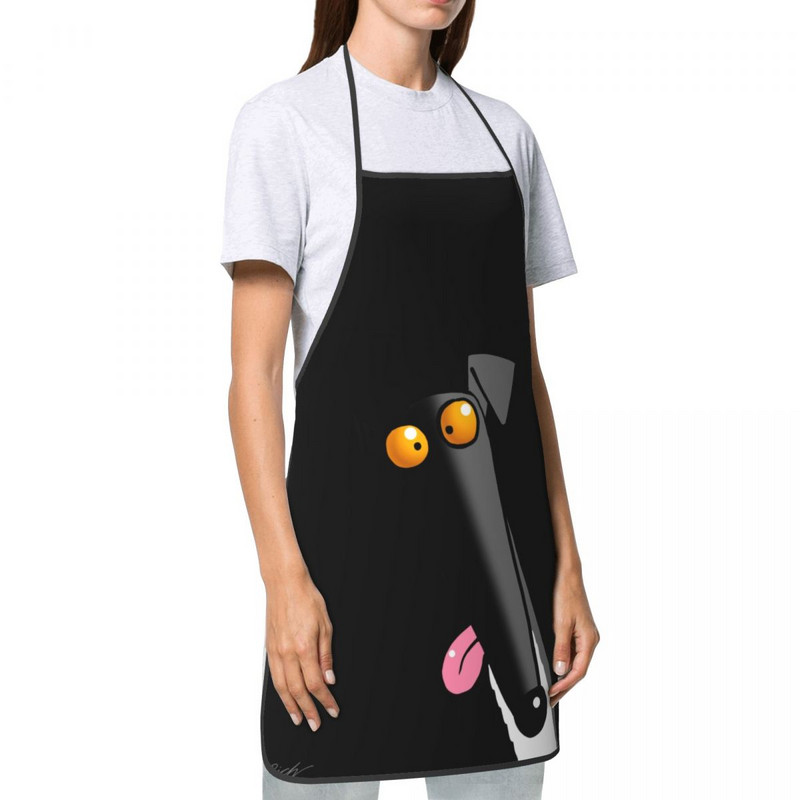 Unisex naljakas multikas hurt Köök Peakokk Söögitegemine Küpsetamine Põll Mehed Naised Whipet vintskoer Koer Tablier köök maalimiseks