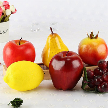 Χονδρικό τεχνητό φρούτο αφρός λεμόνι Fruit Model Fake Fruit Πλαστικό μήλο τεχνητό φρούτο για φωτογραφία διακόσμησης σπιτιού