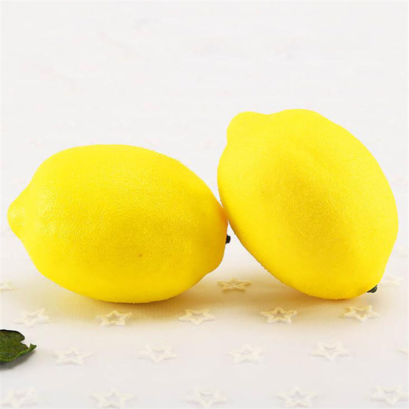 Tehisviljavahu hulgimüük sidrunipuuvilja mudel võltsvilja plastist õunte kunstviljade kodukaunistamiseks fotograafia