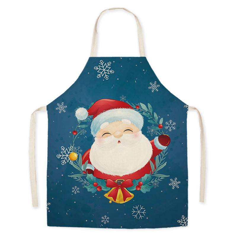 Armas multikas jõululumememm Jõuluvana muster Õlikindel linane kätepuhastus Varrukateta põll Kodupuhastus Menage Nettoyage