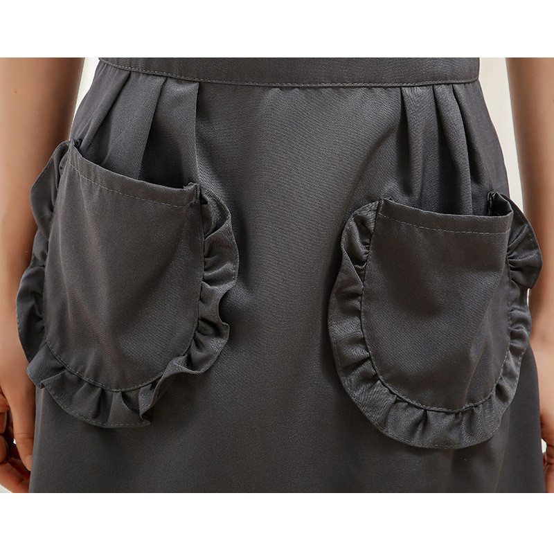 Põlled naistele saastumisvastane köök, topelt õlapael, pits, tasku seelik, lillepood, maniküürija kombinesoonid, põlled