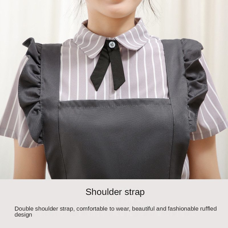 Põlled naistele saastumisvastane köök, topelt õlapael, pits, tasku seelik, lillepood, maniküürija kombinesoonid, põlled