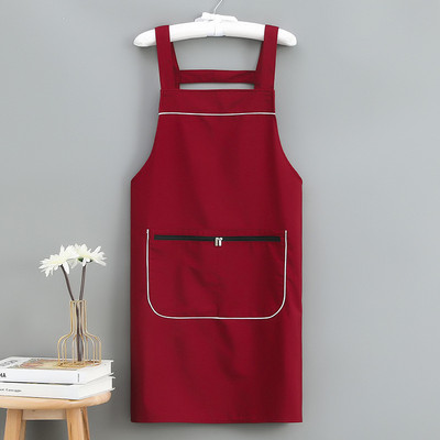 Atspari vandeniui ir aliejui virtuvinė prijuostė Moteriška juosmens Darbo apranga Vyriška prijuostė Namai Be rankovių Patogi minkšta užtrauktuku kišenė laikymo vieta
