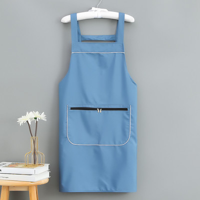 Atspari vandeniui ir aliejui virtuvinė prijuostė Moteriška juosmens Darbo apranga Vyriška prijuostė Namai Be rankovių Patogi minkšta užtrauktuku kišenė laikymo vieta
