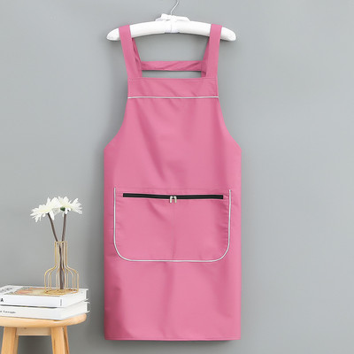 Atspari vandeniui ir aliejui virtuvinė prijuostė Moteriška juosmens Darbo apranga Vyriška prijuostė Namai Be rankovių Patogi minkšta užtrauktuku kišenė laikymo vieta