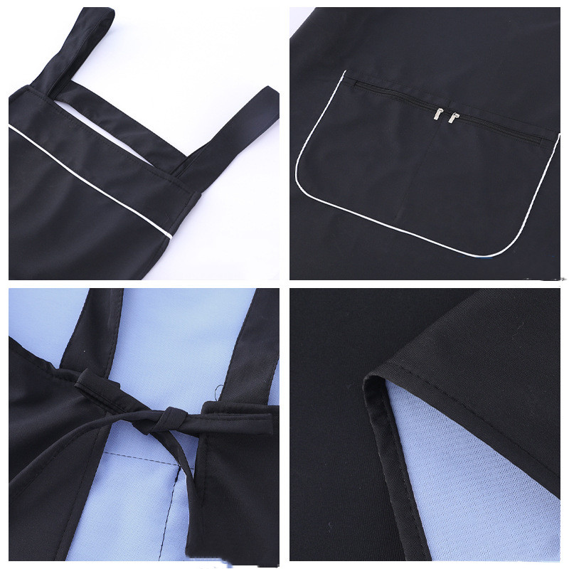 Atspari vandeniui ir aliejui virtuvinė prijuostė Moteriška juosmens Darbo apranga Vyriška prijuostė Namai Be rankovių Patogi minkšta užtrauktuku kišenė laikymo vieta