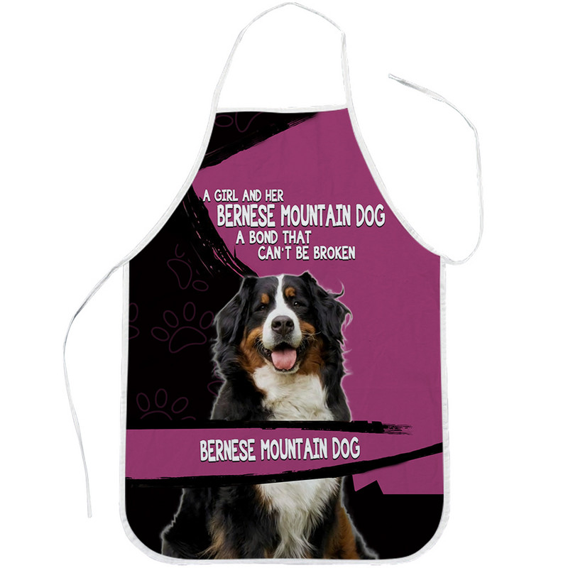 CLOOCL Šveitsi berni alpi karjakoera põll Loomade printimine Polüesterpõlled Bordercollie Naiste Küpsetustööriistad Küpsetuspõlled