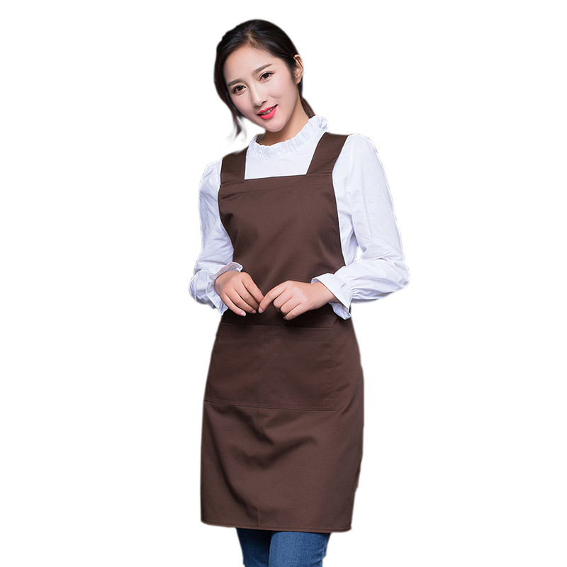 Γυναικείες ποδιές σερβιτόρου σούπερ μάρκετ με τσέπες Εστιατόριο Κουζίνα Μαγείρεμα νυχιών Shop Art Work Ποδιά Σχεδιασμός λογότυπο Προσαρμογή