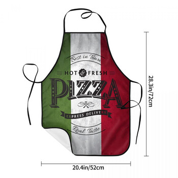 Ρετρό ιταλική σημαία ποδιές πίτσας Άνδρες γυναίκες Ιταλία Υπερηφάνεια Ενήλικες Unisex Κουζίνα Σεφ Σαλιάρα Tablier Κουζίνα Μαγείρεμα Ψήσιμο Κηπουρική