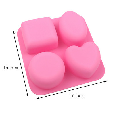 4 κοιλότητες Οβάλ ελιά Καλούπι σιλικόνης για σαπούνι DIY Κιτ παρασκευής σαπουνιού Χειροποίητο κέικ Φόρμα κεριών Δώρα Προμήθειες χειροτεχνίας Διακόσμηση σπιτιού