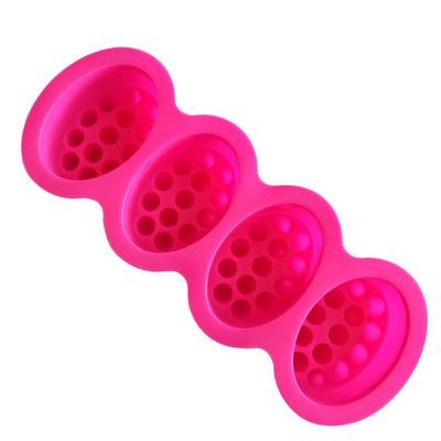3D rokām gatavotas silikona ziepju veidnes masāžas terapijas bārs Veidņu izgatavošanas rīki DIY ovālas formas ēteriskās eļļas ziepes sveķu amatniecības instrumenti