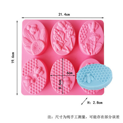 DIY ümmargune kahepoolne näo silikoonist käsitsi valmistatud seebivorm Loov seebivorm koogivorm Silikoonvormid šokolaadivormi küpsetamiseks