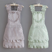 Sorț reutilizabil pentru femei, model elegant, șorț pentru femei, lavabil, textura moale pentru bucătărie