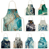 Șorț marmorat șorț creativ de bucătărie cu efect aurit șorțuri pentru femei șorț de gătit pentru petrecere de cină Accesorii pentru copt pentru copii șorț