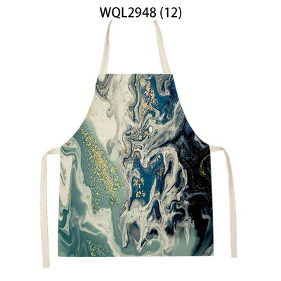 Șorț marmorat șorț creativ de bucătărie cu efect aurit șorțuri pentru femei șorț de gătit pentru petrecere de cină Accesorii pentru copt pentru copii șorț