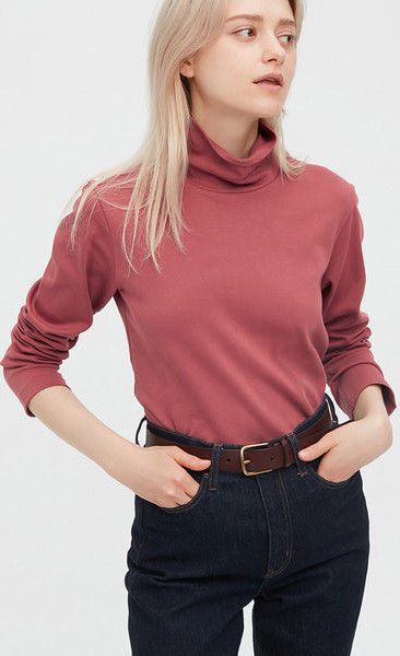 Bluză de damă de culoare uni cu guler polo și mâneci lungi