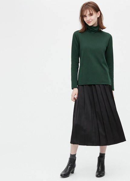 Bluză de damă de culoare uni cu guler polo și mâneci lungi