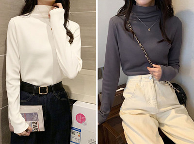 Γυναικεία διάφανη μπλούζα με ψηλό γιακά